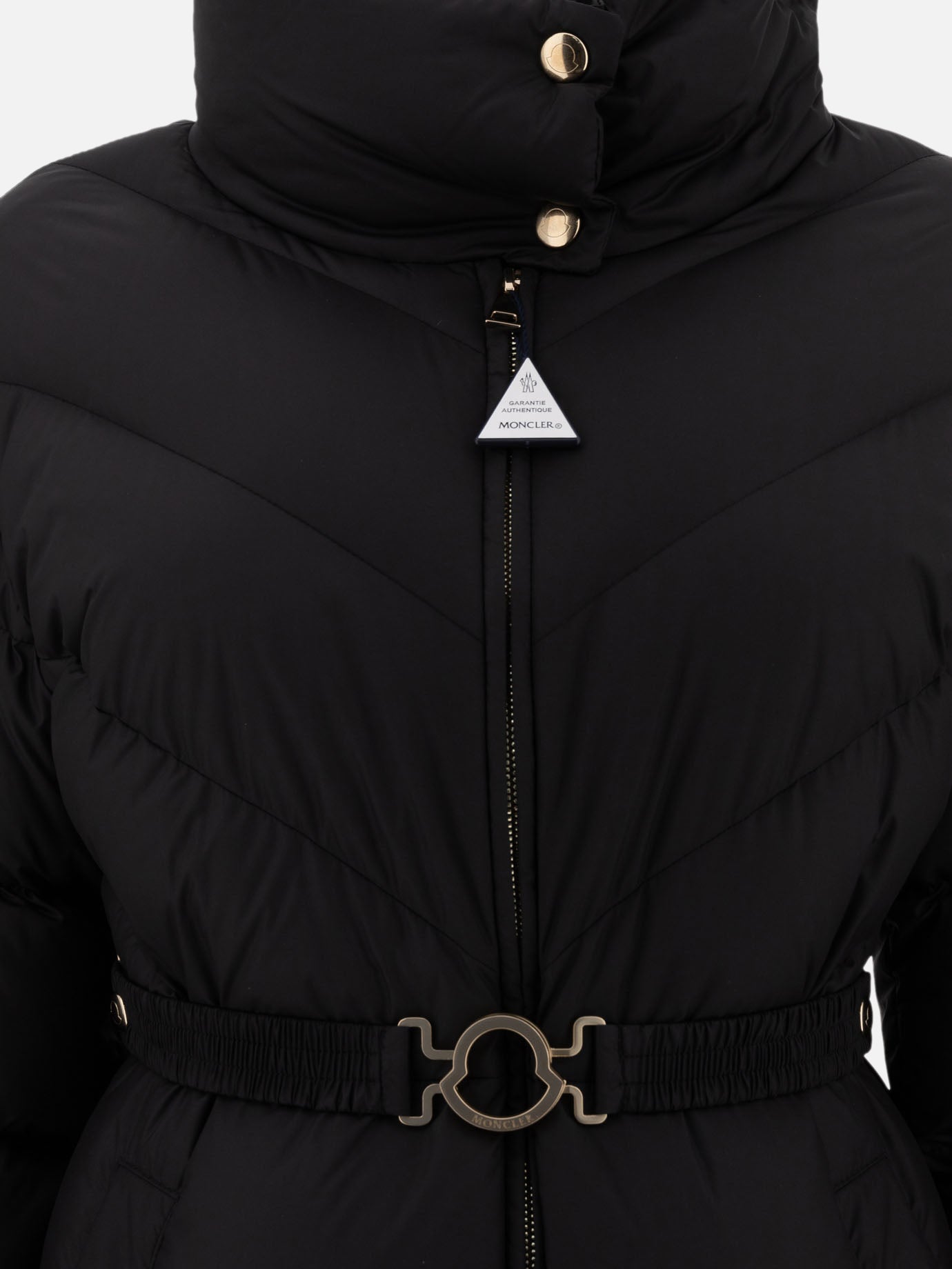 Piumini lunghi Solid colour  Nero - Moncler Donna | PDP | VIETTI Online Store | thumbnail_3