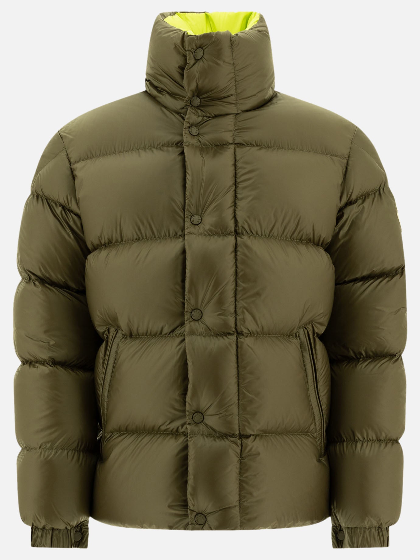 Down jackets Solid colour  Green - Moncler Men | PDP | VIETTI Online Store | thumbnail