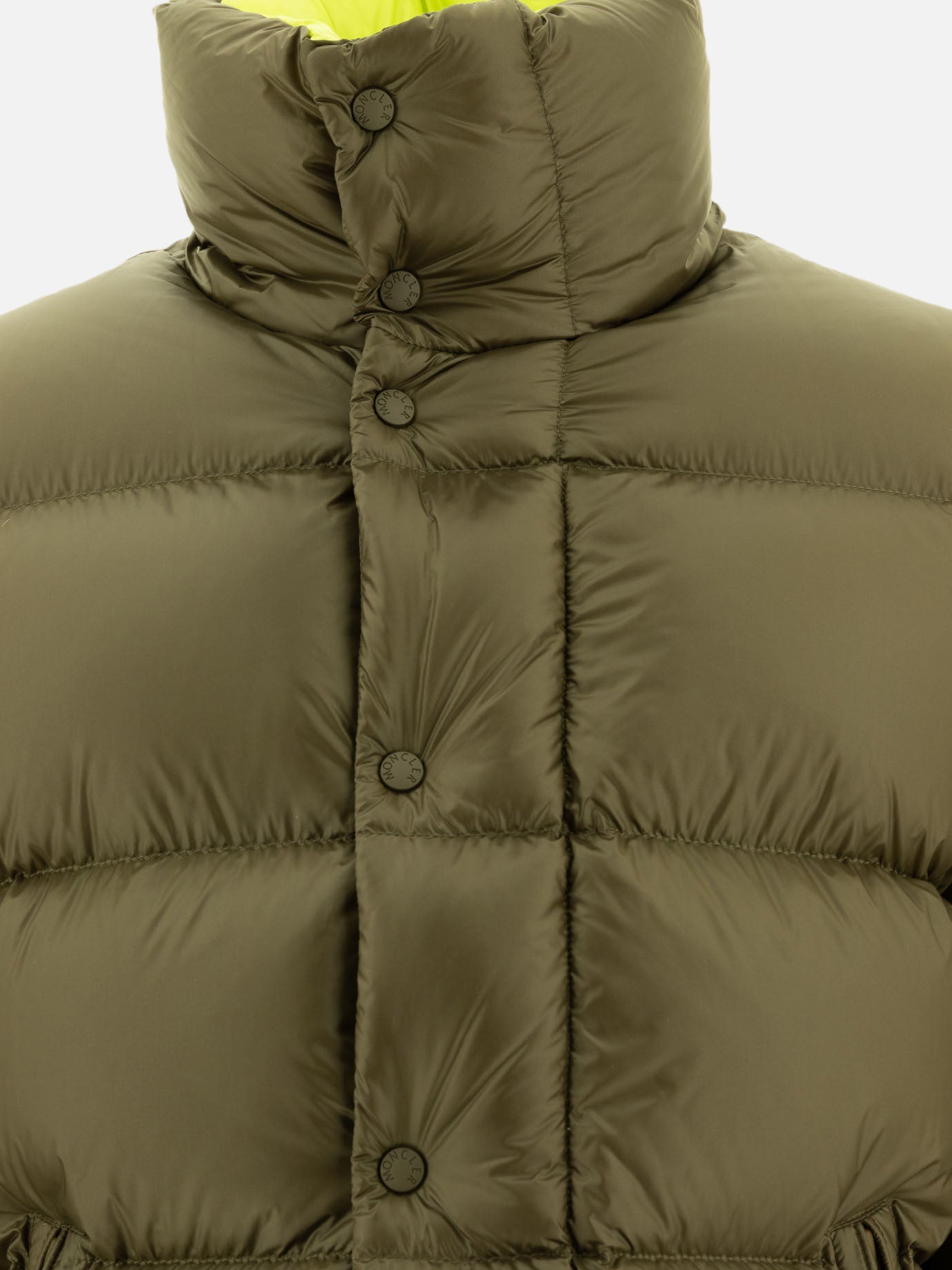 Down jackets Solid colour  Green - Moncler Men | PDP | VIETTI Online Store | thumbnail_3