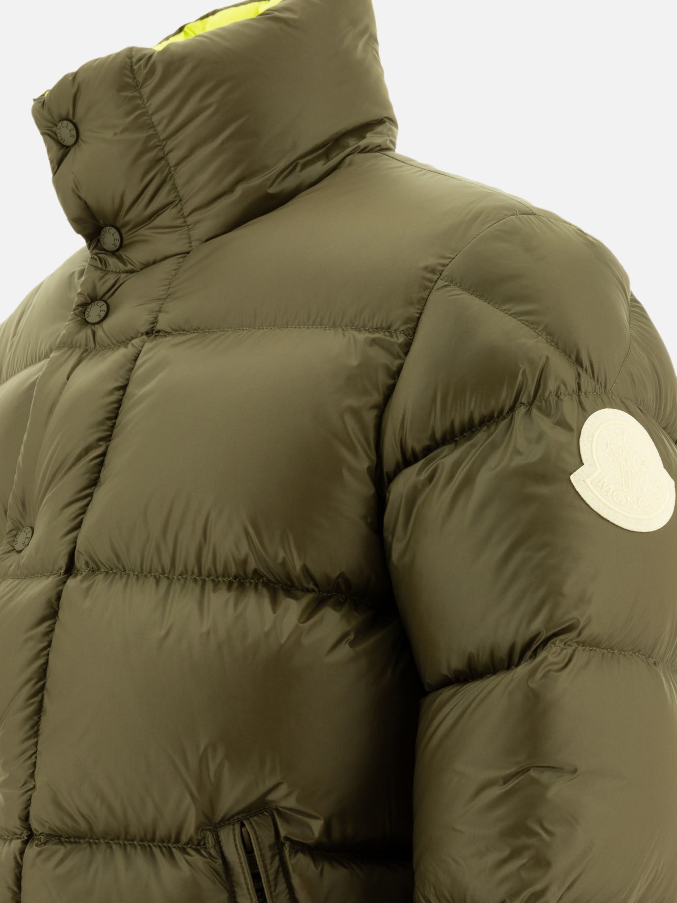 Down jackets Solid colour  Green - Moncler Men | PDP | VIETTI Online Store | thumbnail_4