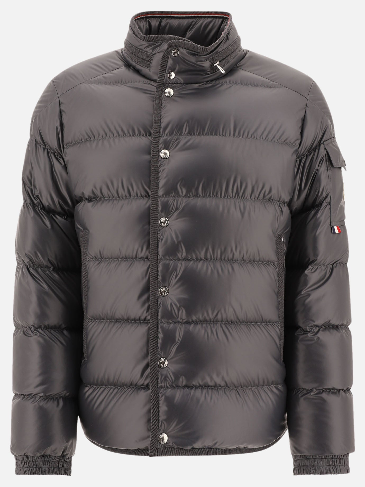 Piumini corti Solid colour  Grigio - Moncler Uomo | PDP | VIETTI Online Store | thumbnail