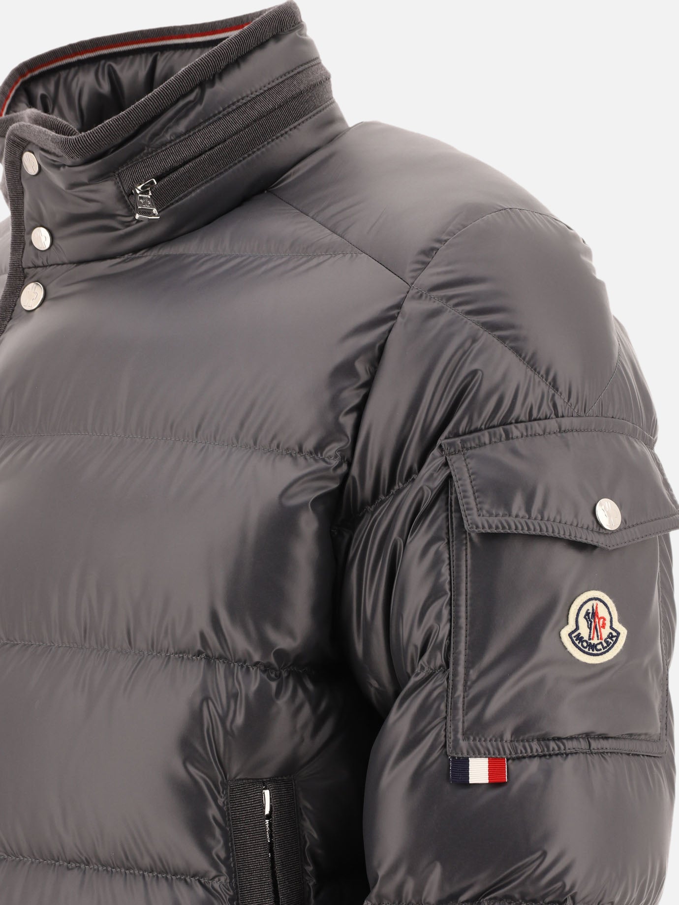 Piumini corti Solid colour  Grigio - Moncler Uomo | PDP | VIETTI Online Store | Zoom-Modal_4
