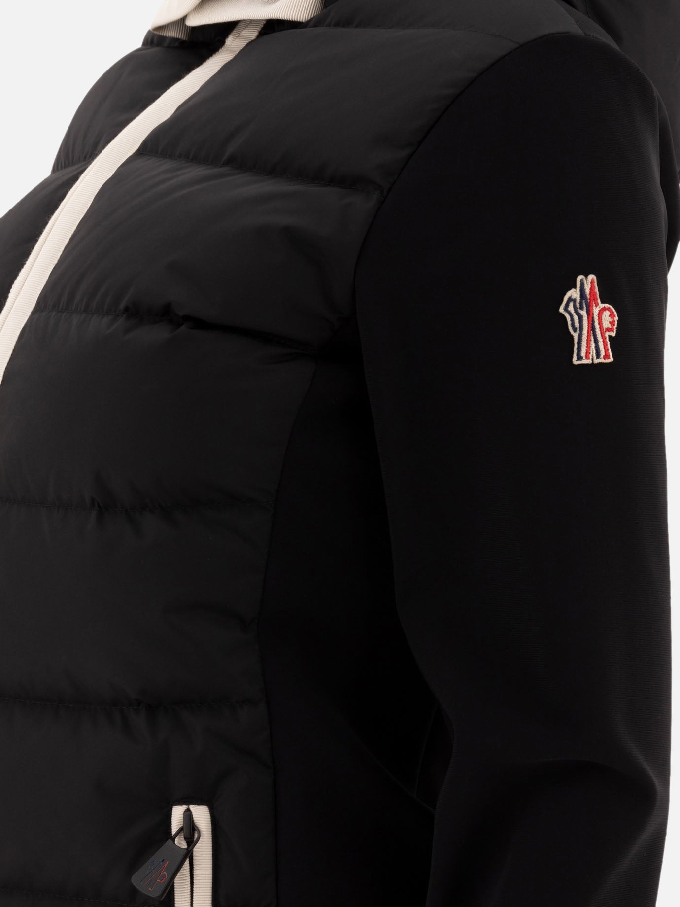 Moncler Grenoble Down jacket with contrasting details Black