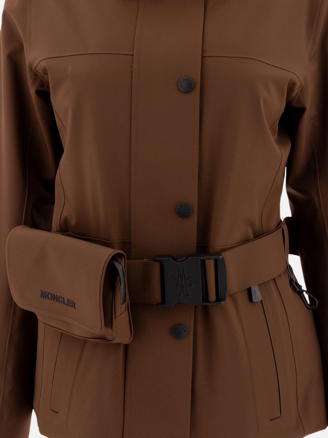 Giacche tecniche Solid colour  Marrone - Moncler Grenoble Donna | PDP | VIETTI Online Store | thumbnail_3