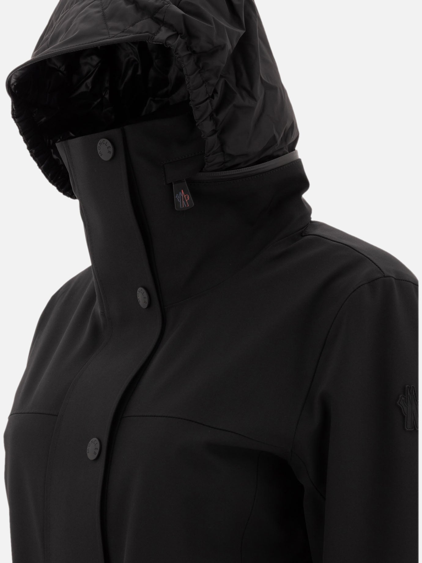 Giacche tecniche Solid colour  Nero - Moncler Grenoble Donna | PDP | VIETTI Online Store | thumbnail_4