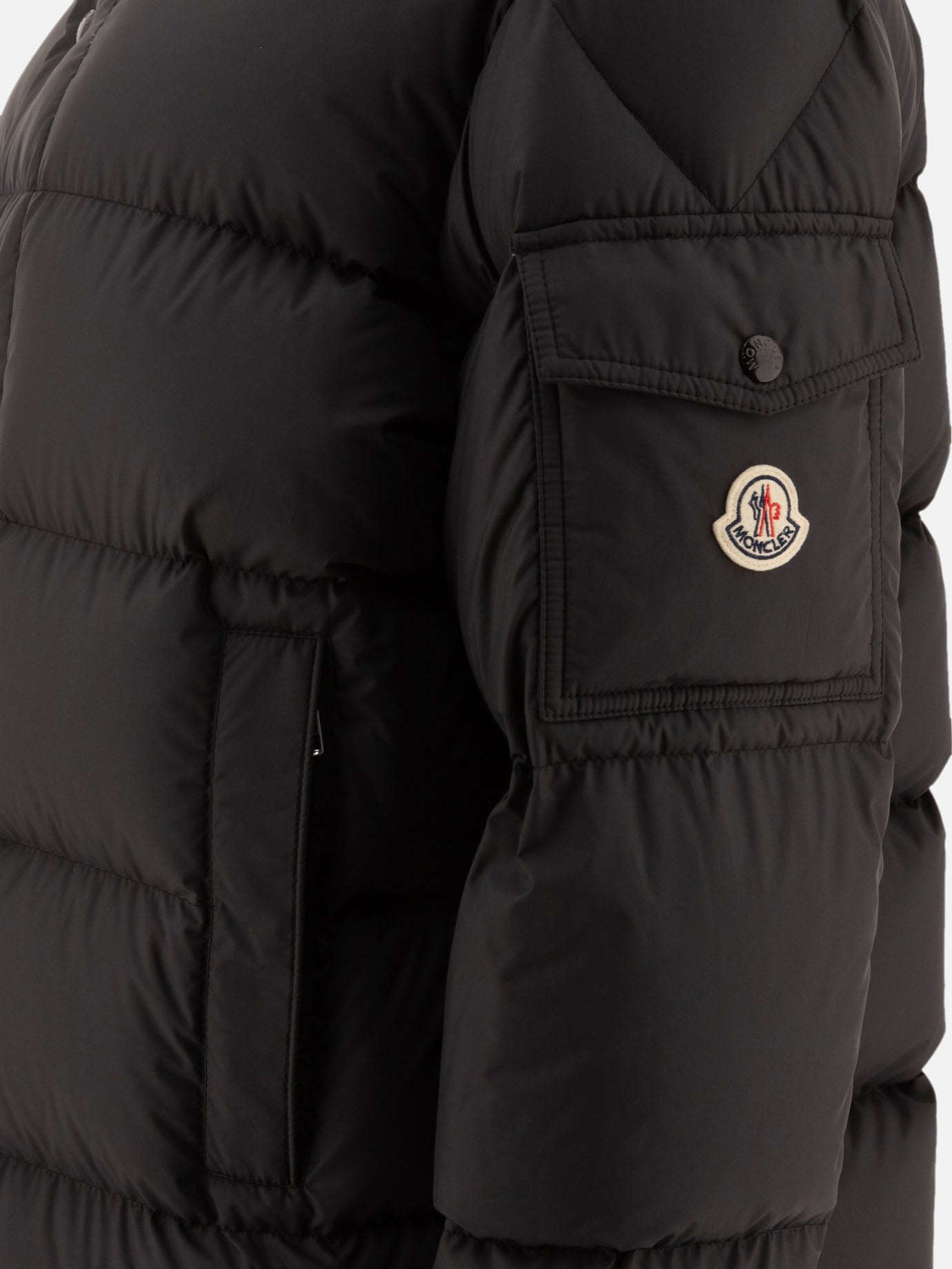 Piumini corti Solid colour  Nero - Moncler Donna | PDP | VIETTI Online Store | thumbnail_4