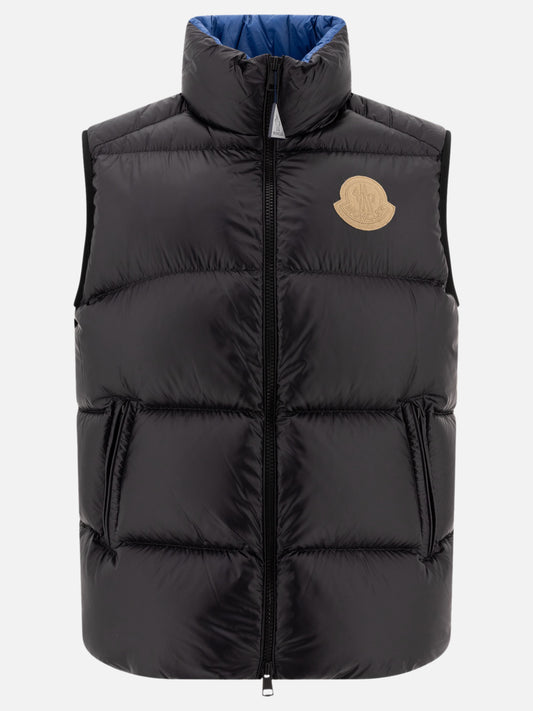 Giacche smanicate Solid colour  Nero - Moncler Uomo | PLP | VIETTI Online Store 
