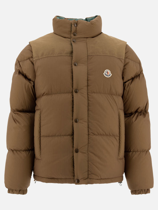 Piumini corti Solid colour  Marrone - Moncler Uomo | PLP | VIETTI Online Store 
