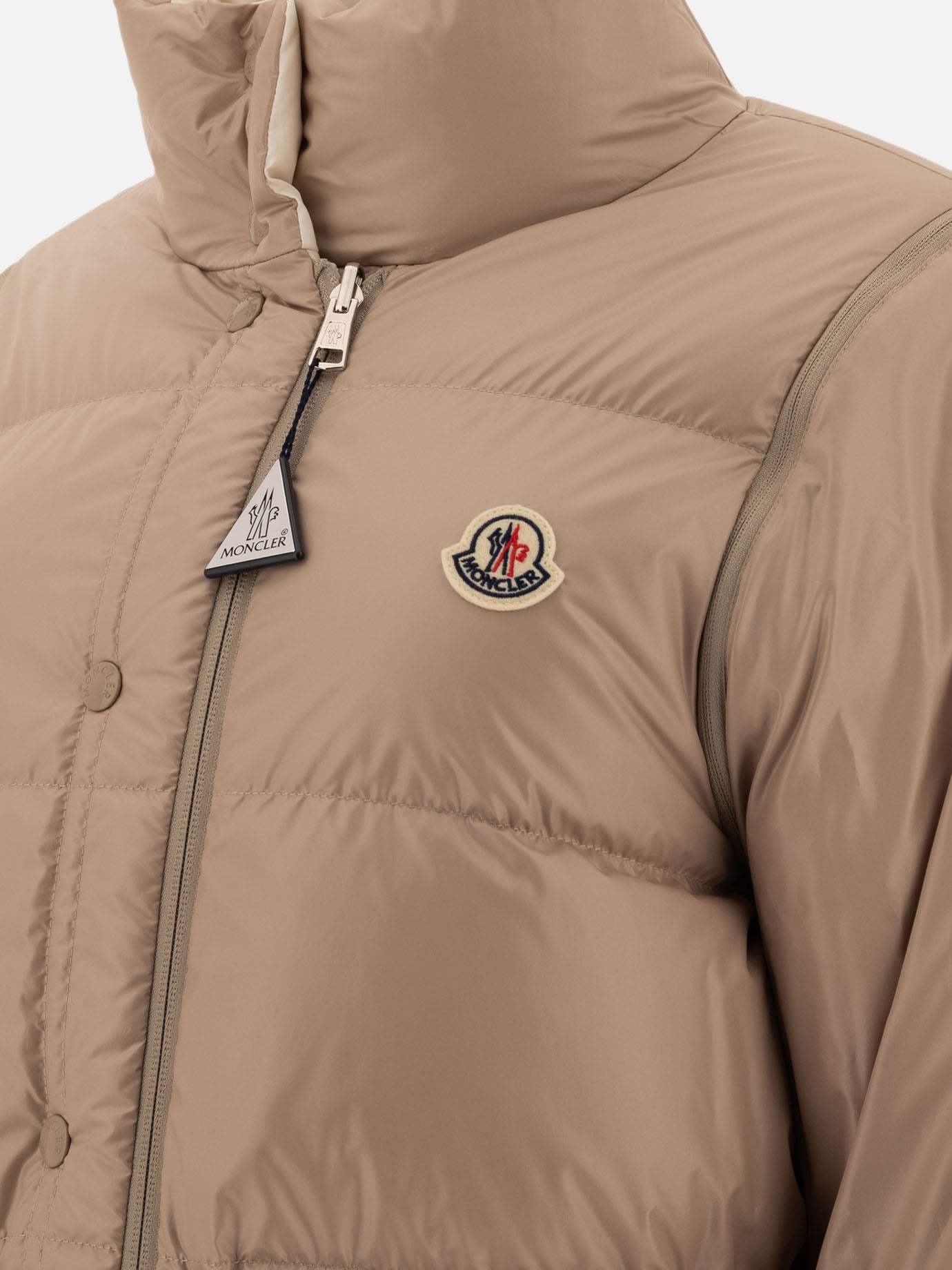 Piumini corti Solid colour  Beige - Moncler Donna | PDP | VIETTI Online Store | thumbnail_6