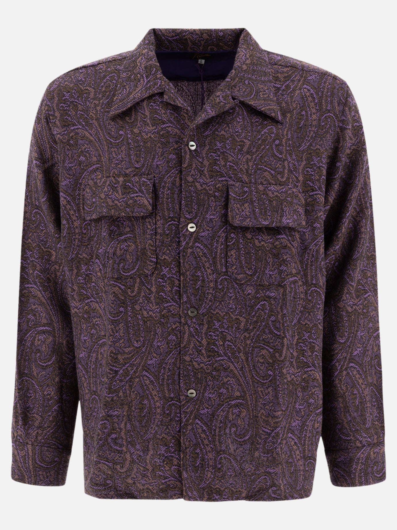 Needles Paisley wool shirt Purple