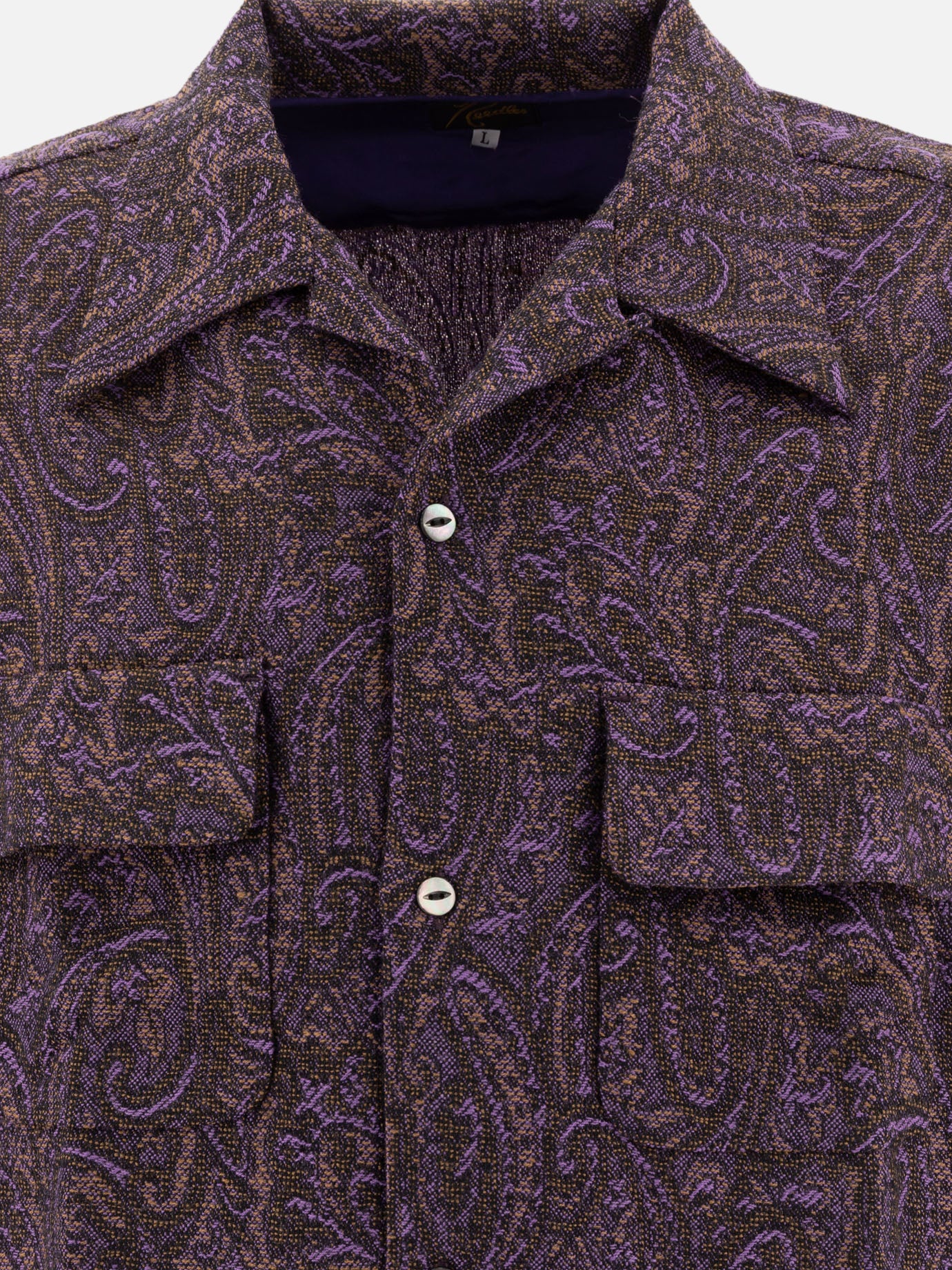 Needles Paisley wool shirt Purple