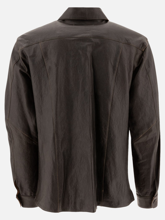 Giacche overshirt Solid colour  Marrone - Our Legacy Uomo | PLP | VIETTI Online Store | 2
