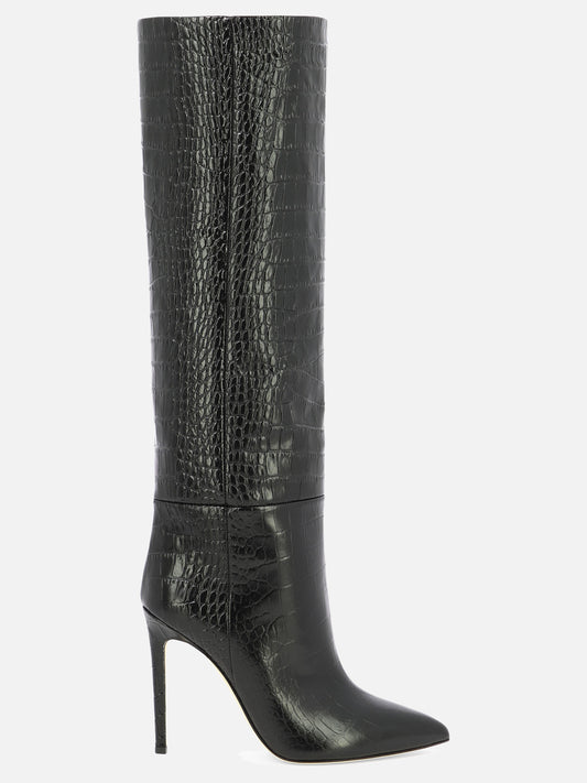 "Embossed Croco" boots