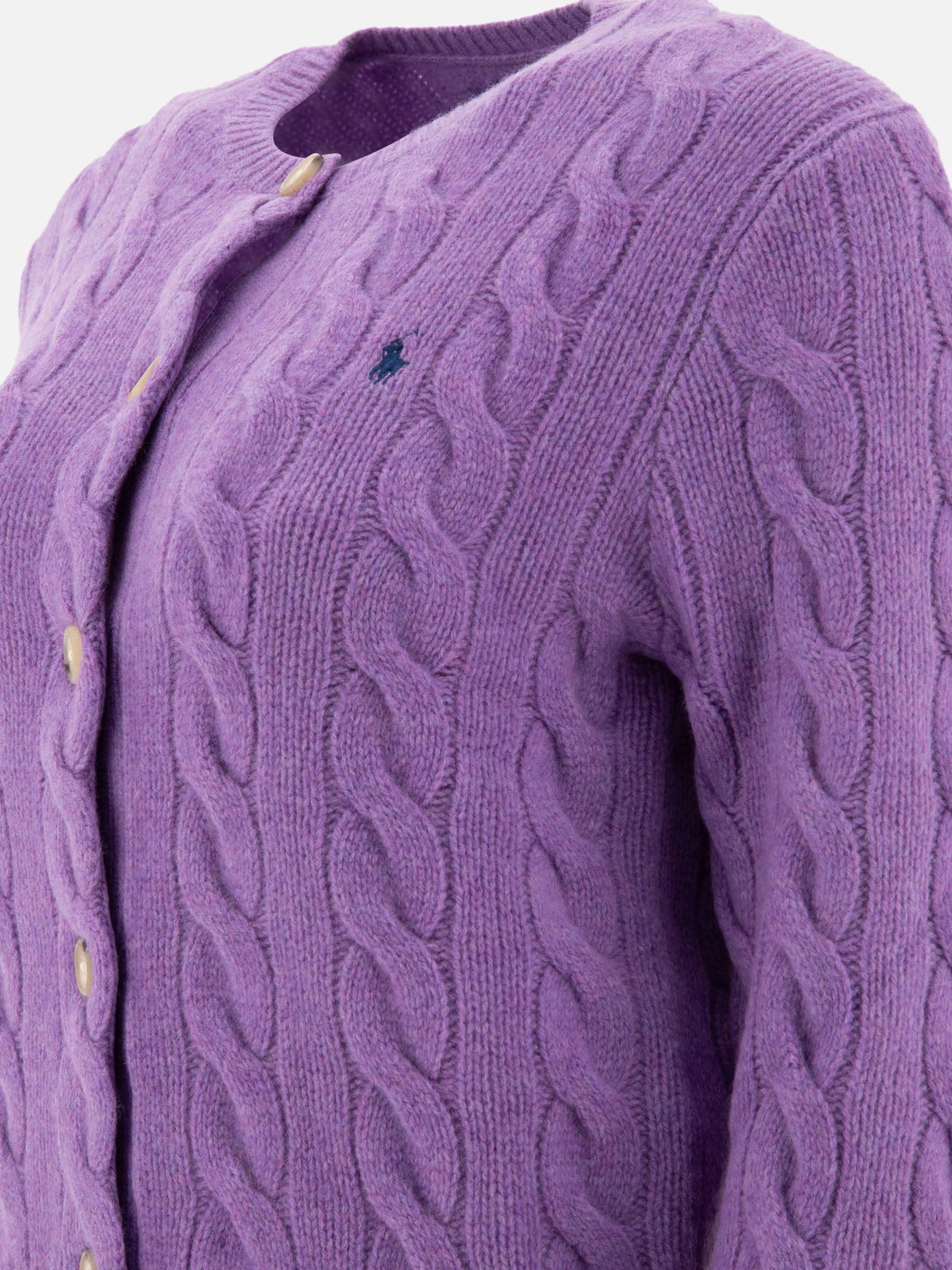 Cardigan Solid colour  Viola - Polo Ralph Lauren Donna | PDP | VIETTI Online Store | thumbnail_4