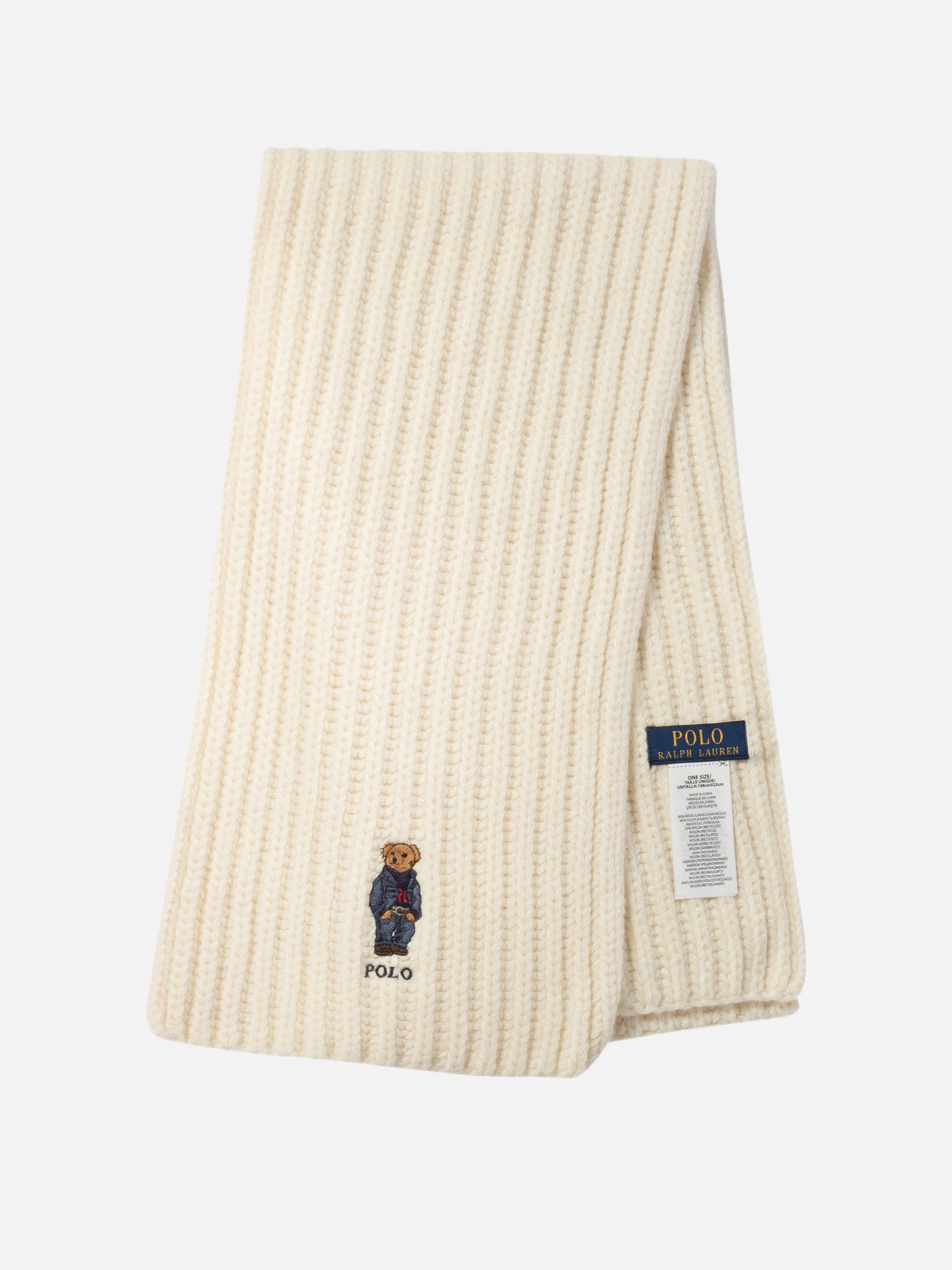 Polo Ralph Lauren "Polo Bear" scarf Beige