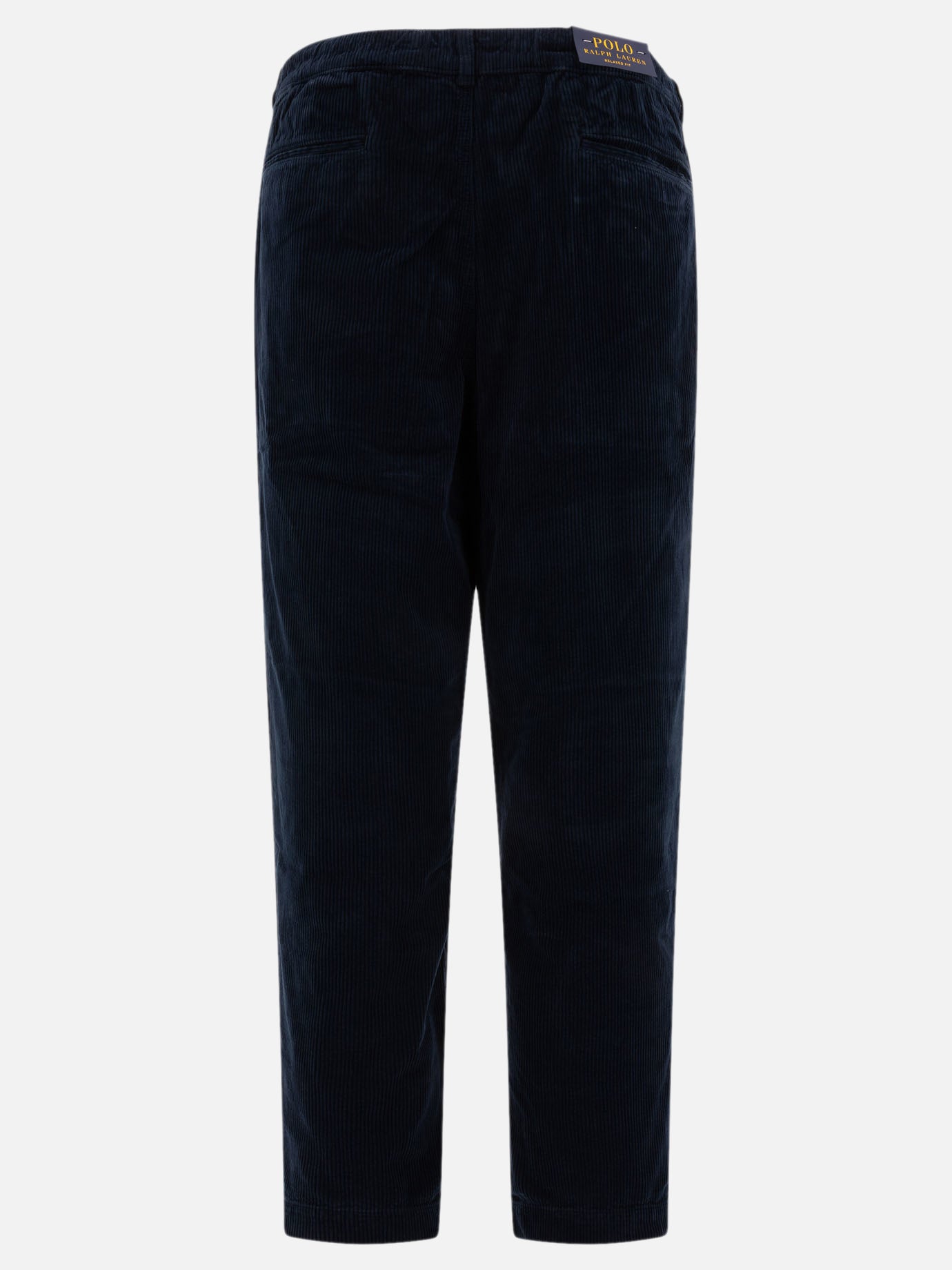 Pleated corduroy trousers