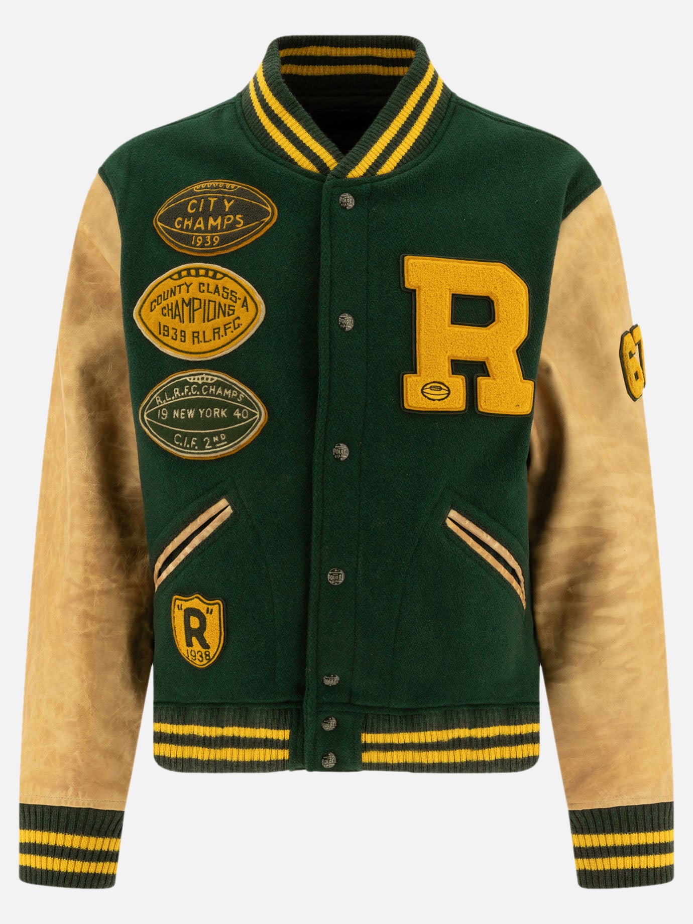 Bomber Solid colour  Verde - Polo Ralph Lauren Uomo | PDP | VIETTI Online Store | Zoom-Modal
