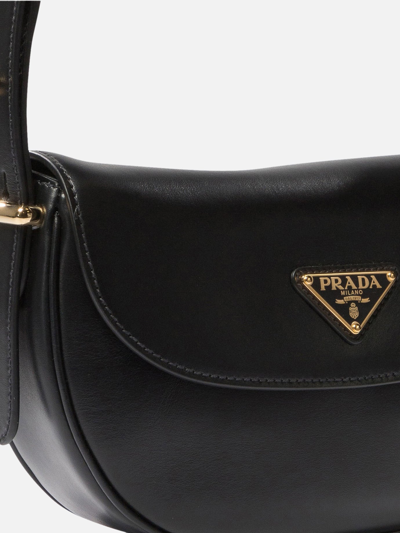 Borsa a spalla "Prada Arqué" con pattina