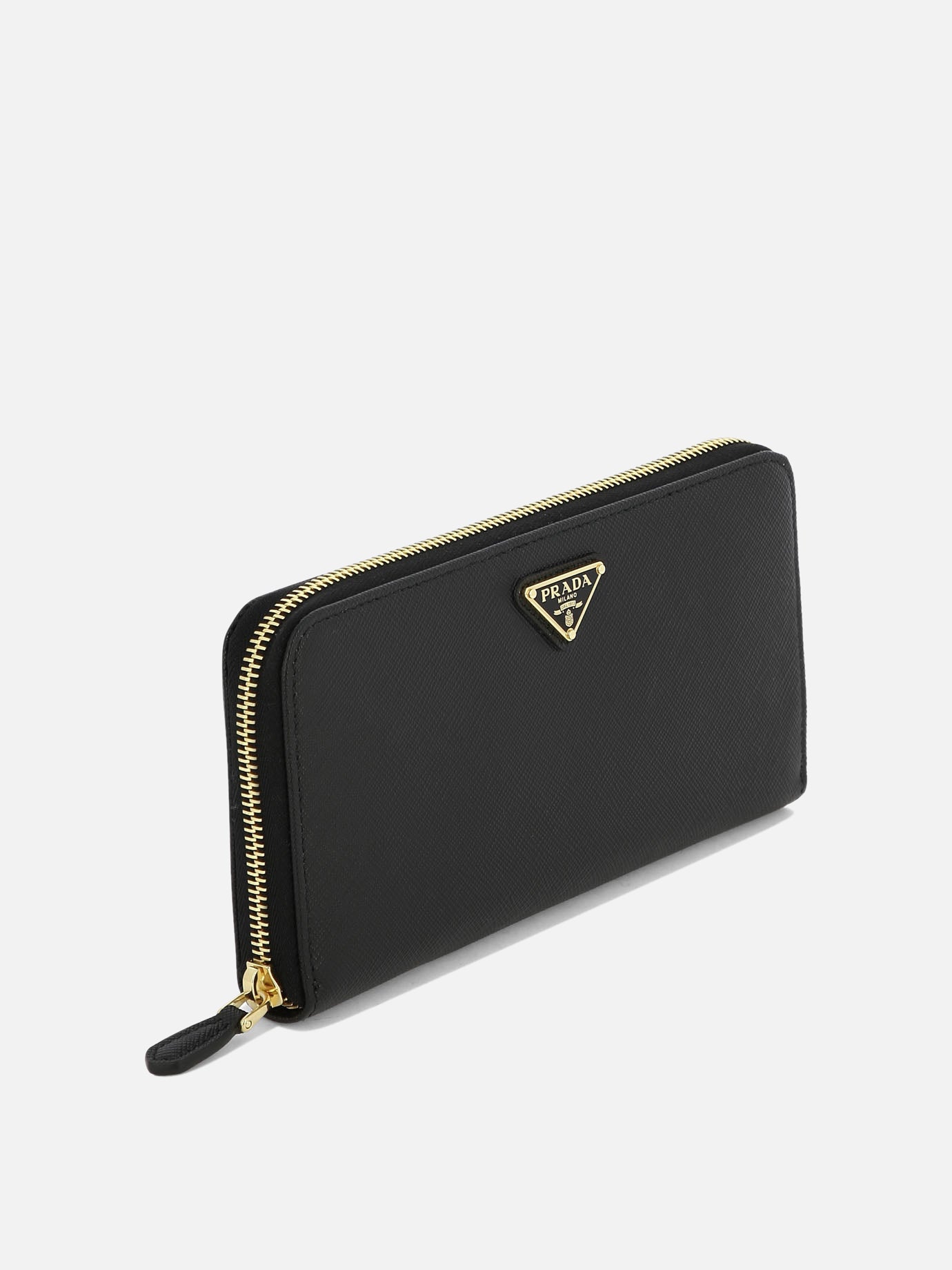 長財布 PRADA LARGE WALLET IN BLACK SAFFIANO Black Large Saffiano Leather Wallet | PRADA