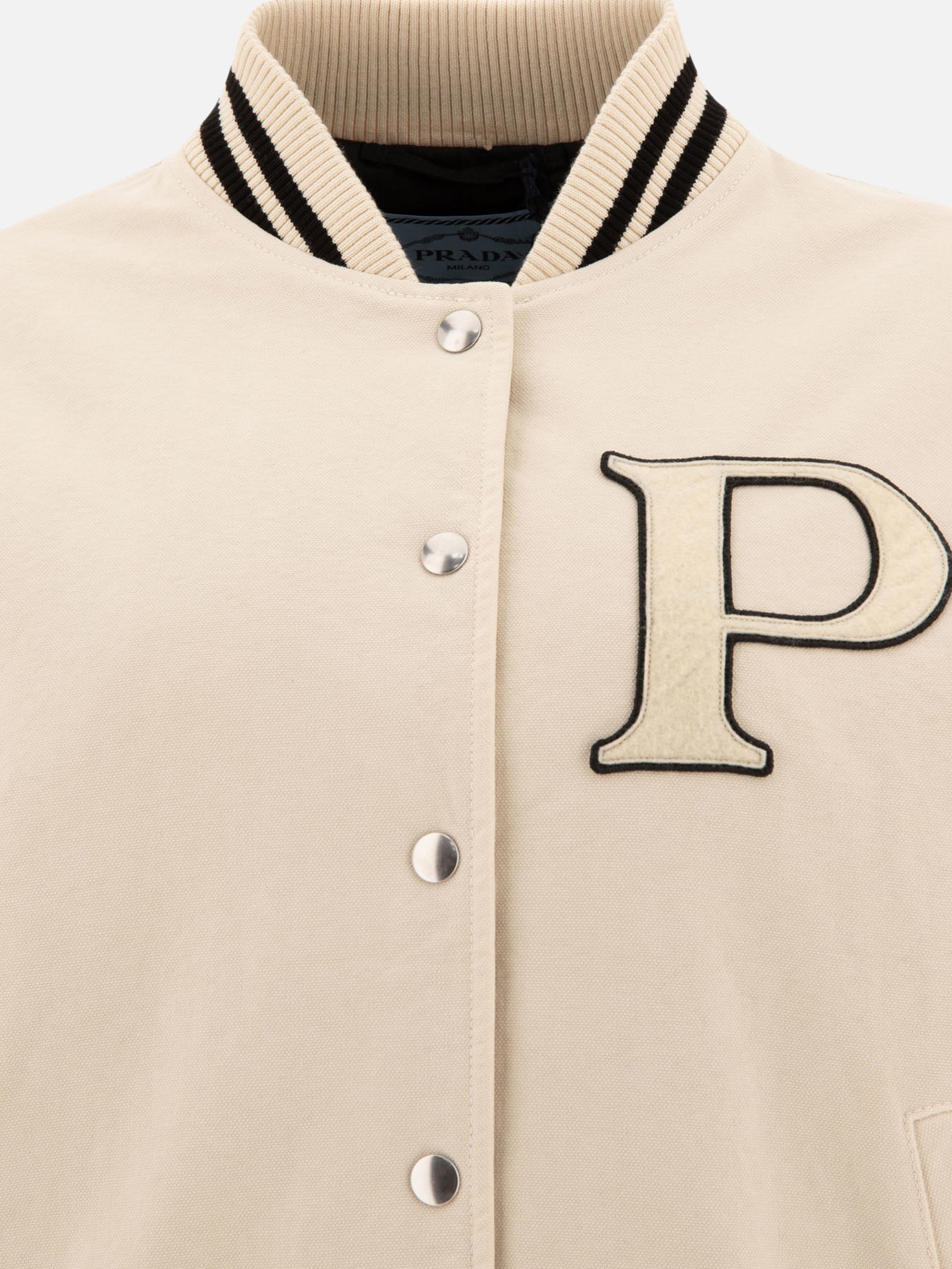 Bomber Solid colour  Beige - Prada Donna | PDP | VIETTI Online Store | thumbnail_3