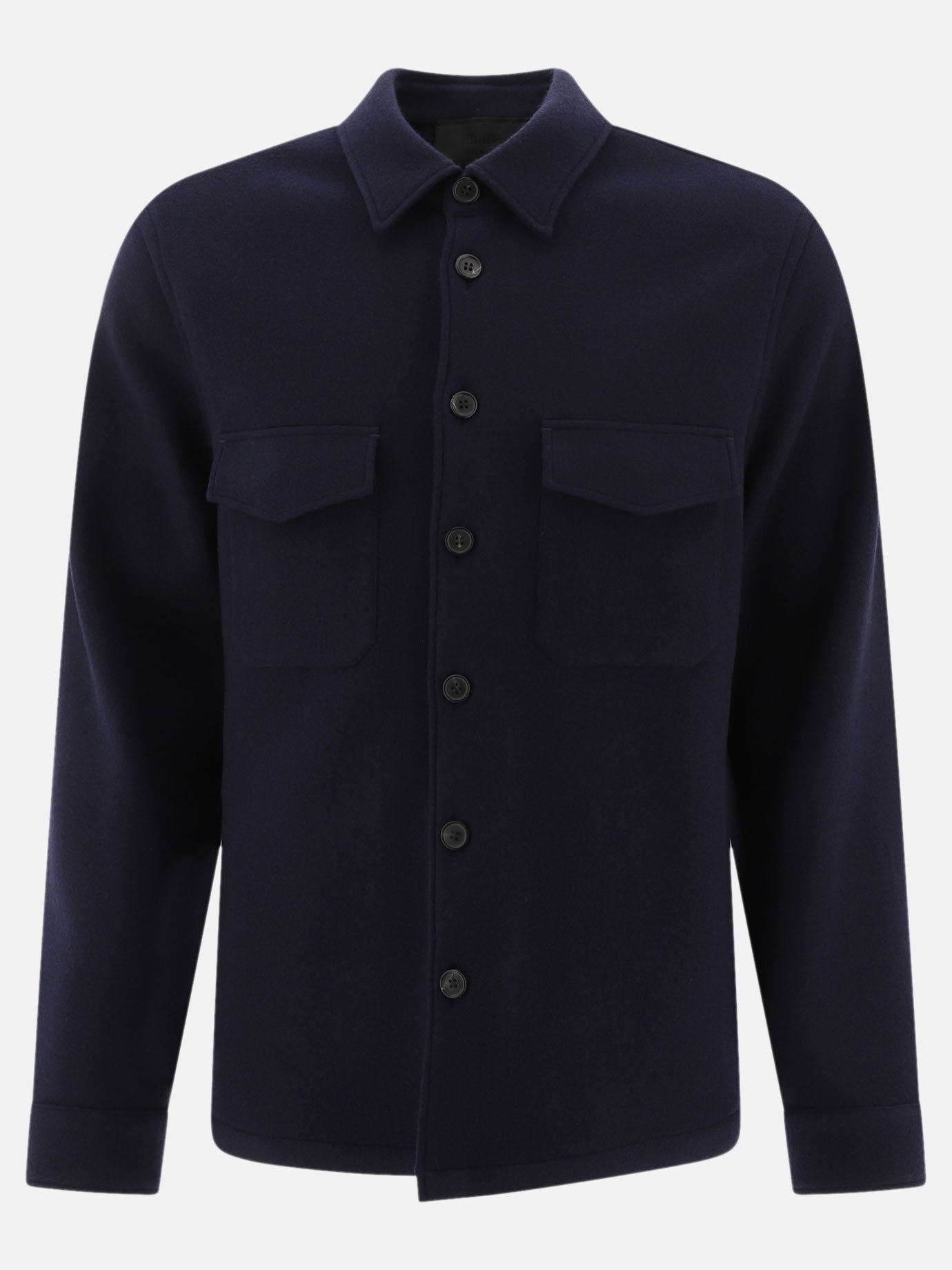 Giacche overshirt Solid colour  Blu - Prada Uomo | PDP | VIETTI Online Store | thumbnail