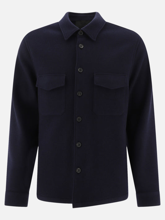 Giacche overshirt Solid colour  Blu - Prada Uomo | PLP | VIETTI Online Store 

