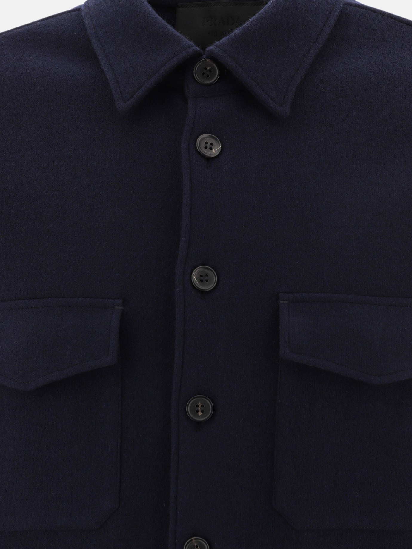 Giacche overshirt Solid colour  Blu - Prada Uomo | PDP | VIETTI Online Store | Zoom-Modal_3
