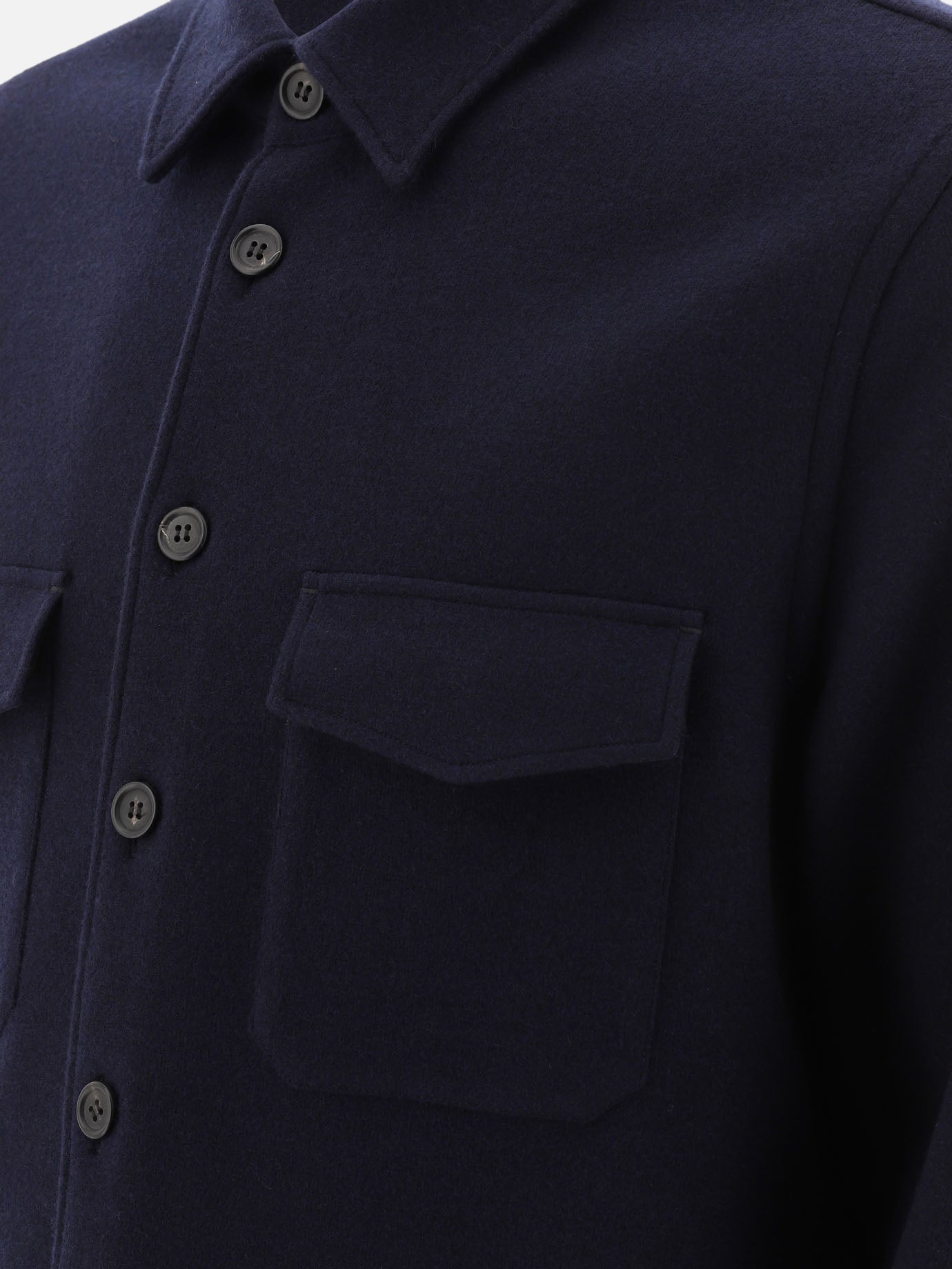 Giacche overshirt Solid colour  Blu - Prada Uomo | PDP | VIETTI Online Store | thumbnail_4