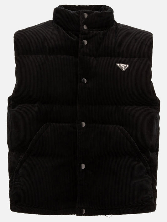 Corduroy down vest