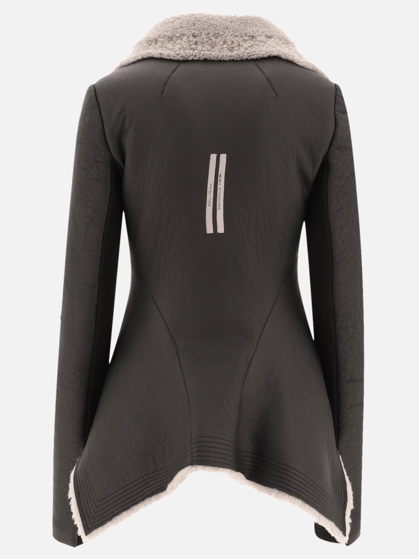 Giacche in pelle Solid colour  Nero - Rick Owens Donna | PDP | VIETTI Online Store | thumbnail_2