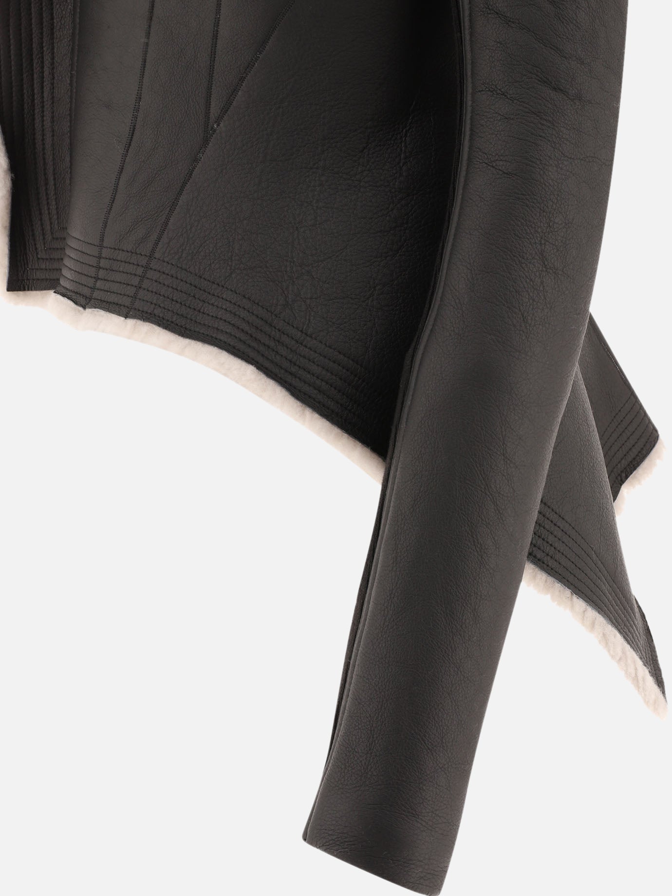 Giacche in pelle Solid colour  Nero - Rick Owens Donna | PDP | VIETTI Online Store | Zoom-Modal_4
