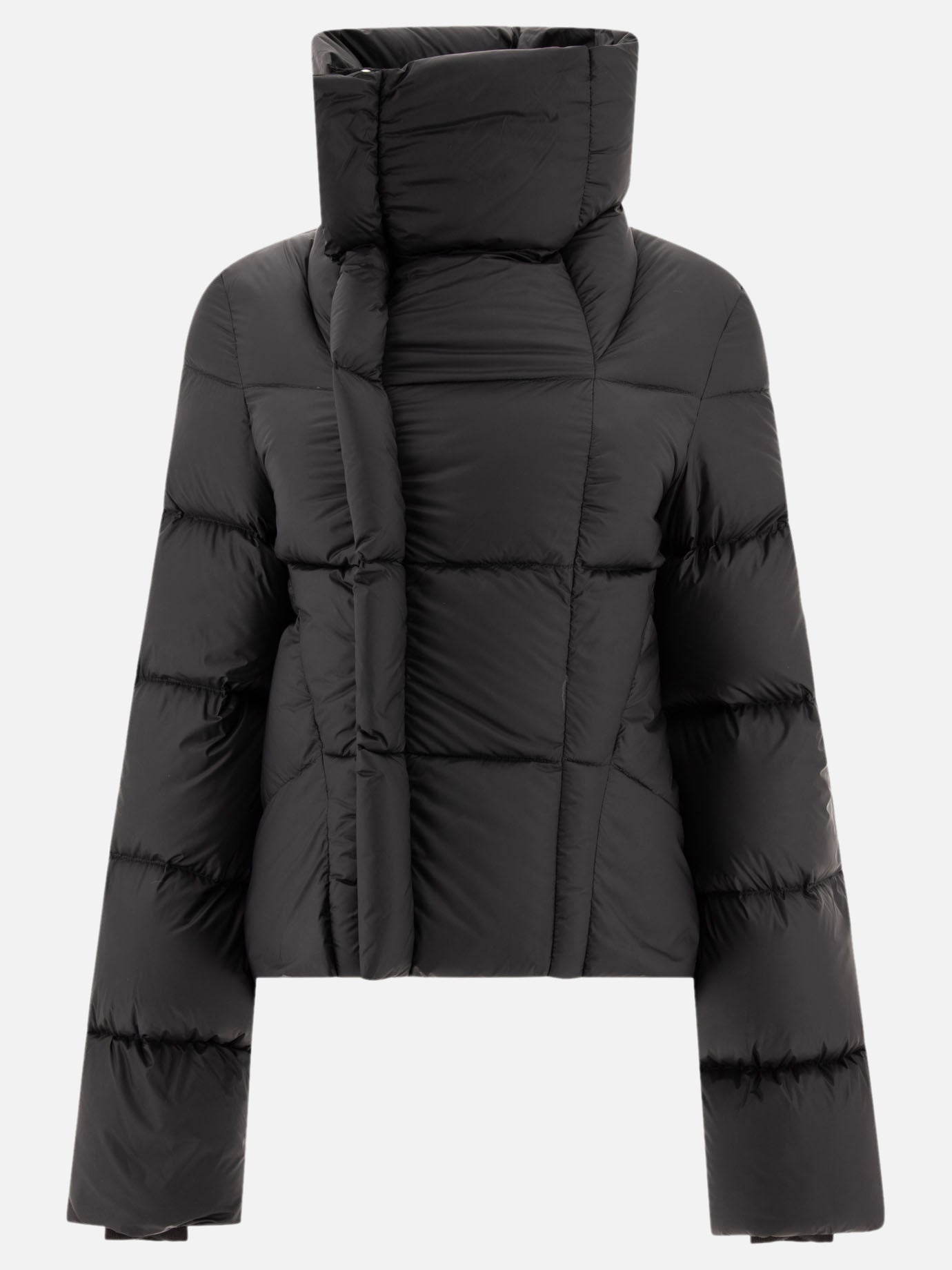 Piumini corti Solid colour  Nero - Rick Owens Donna | PDP | VIETTI Online Store | thumbnail