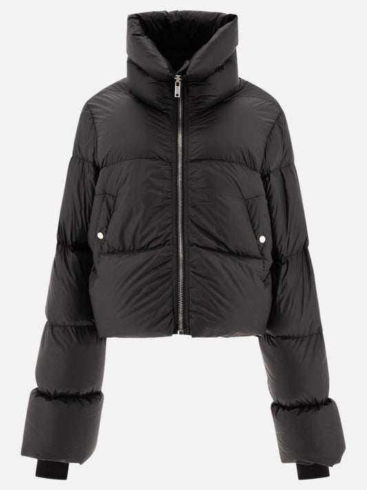 Piumini corti Solid colour  Nero - Rick Owens Donna | PLP | VIETTI Online Store 
