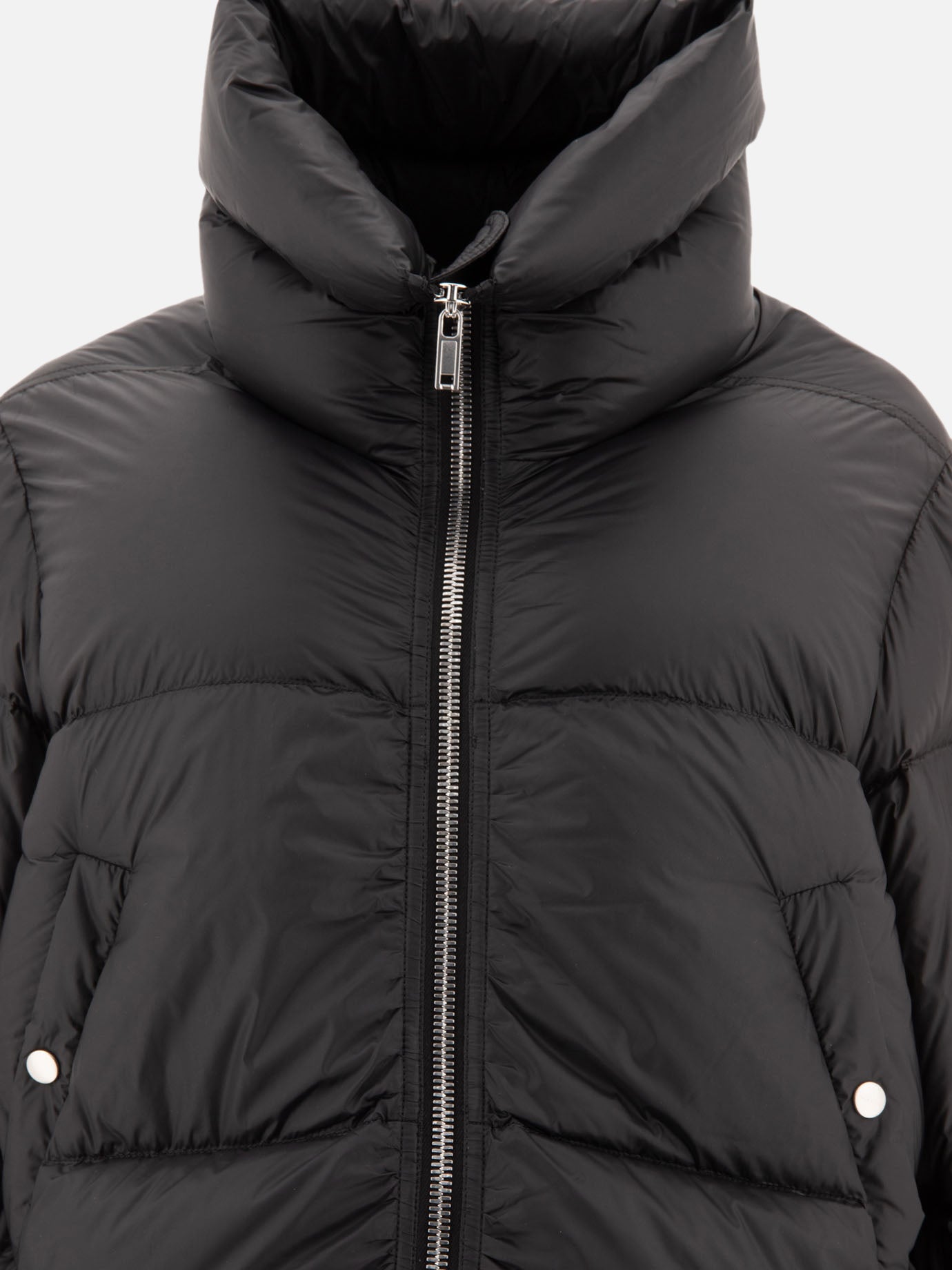 Piumini corti Solid colour  Nero - Rick Owens Donna | PDP | VIETTI Online Store | thumbnail_3