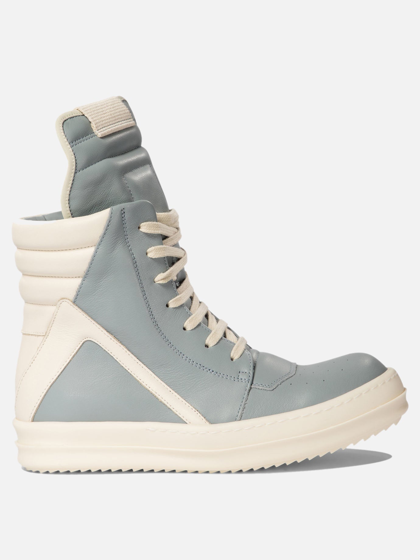 Sneaker alte 100% calf leather - 100% rubber  Azzurro - Rick Owens Donna | PDP | VIETTI Online Store | thumbnail