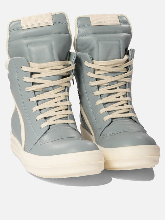 Sneaker alte 100% calf leather - 100% rubber  Azzurro - Rick Owens Donna | PDP | VIETTI Online Store | 2
