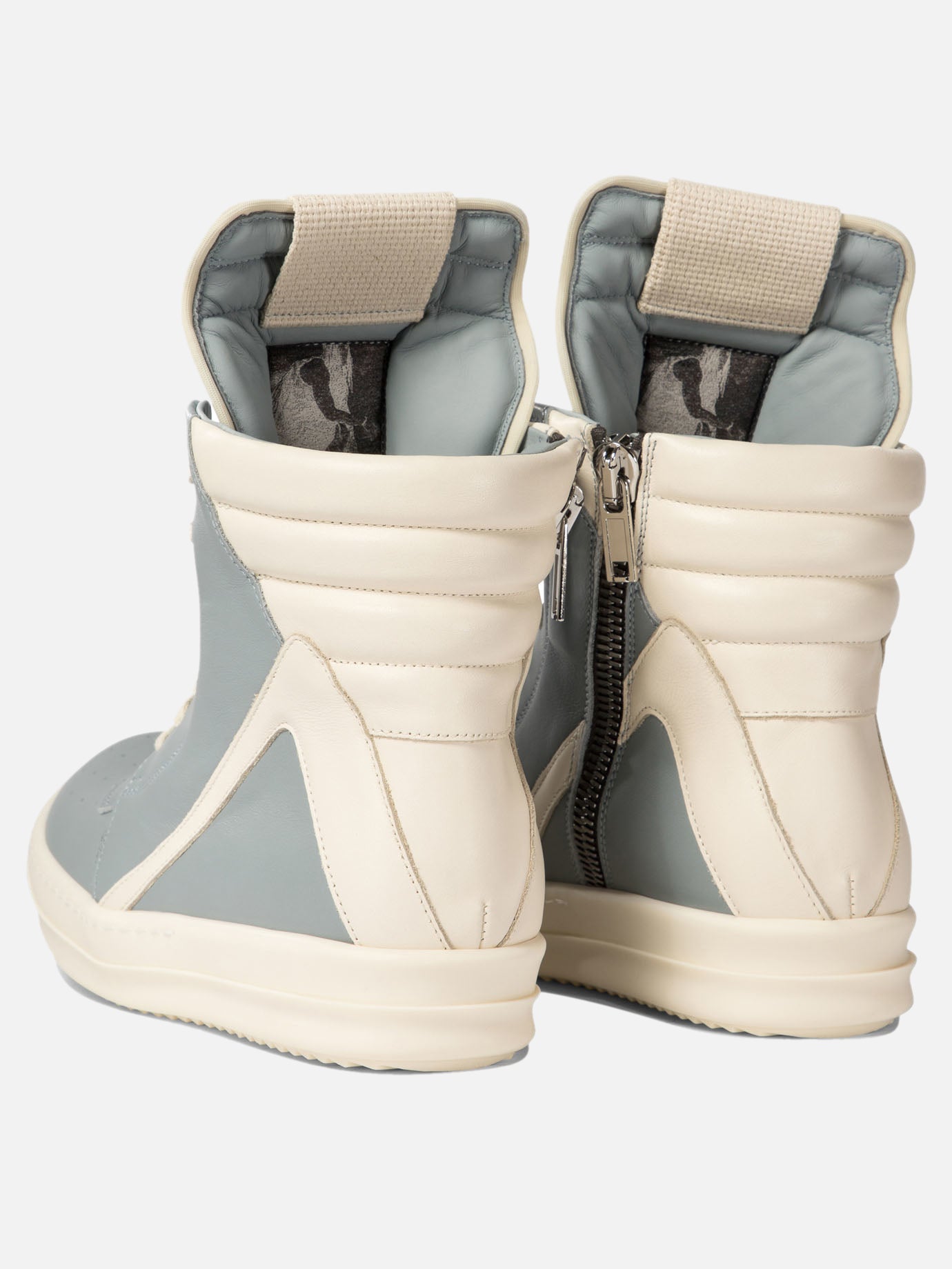 Sneaker alte 100% calf leather - 100% rubber  Azzurro - Rick Owens Donna | PDP | VIETTI Online Store | Zoom-Modal_4
