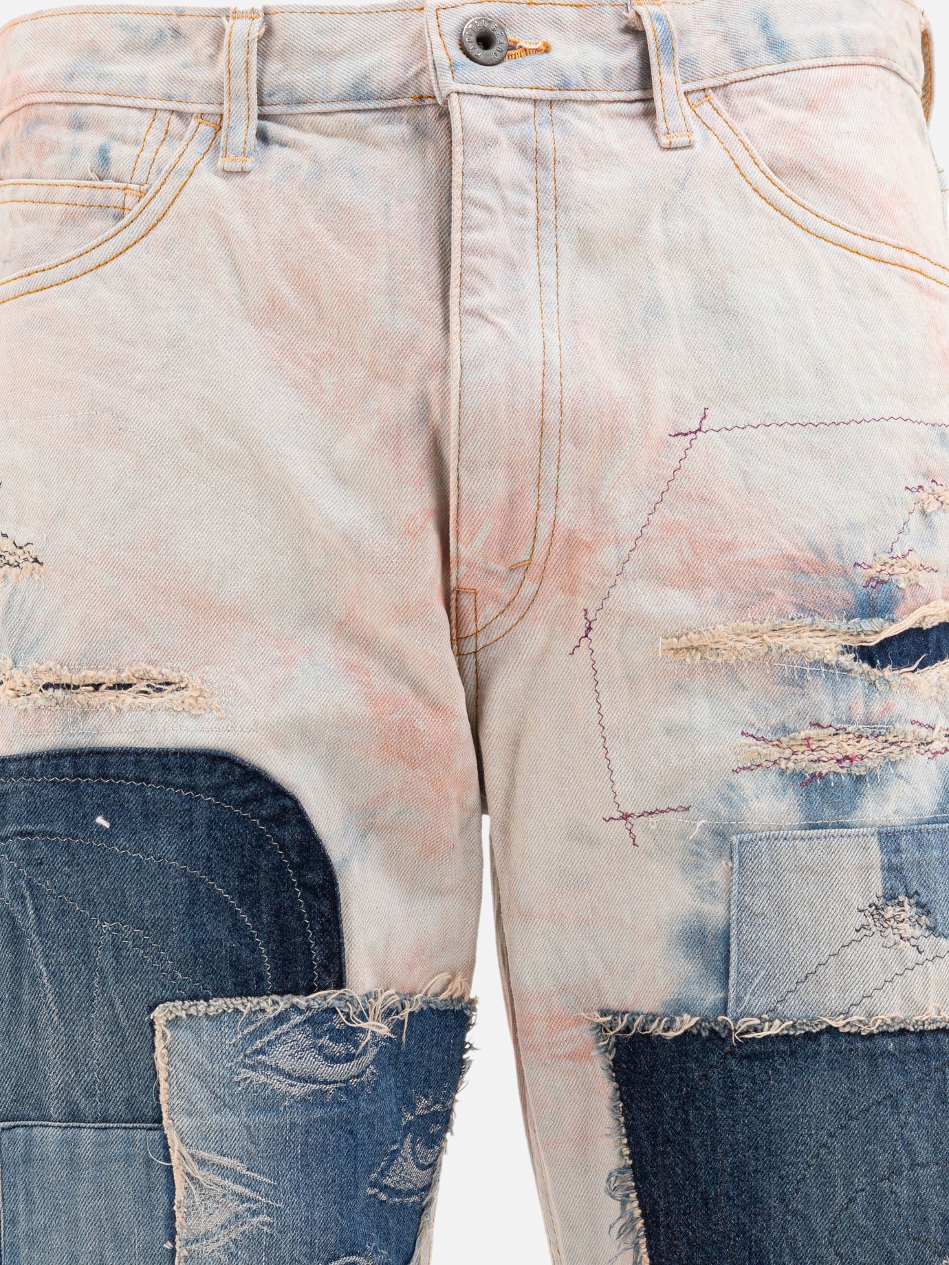 Flared jeans Denim  Light blue - KAPITAL Men | PDP | VIETTI Online Store | thumbnail_3