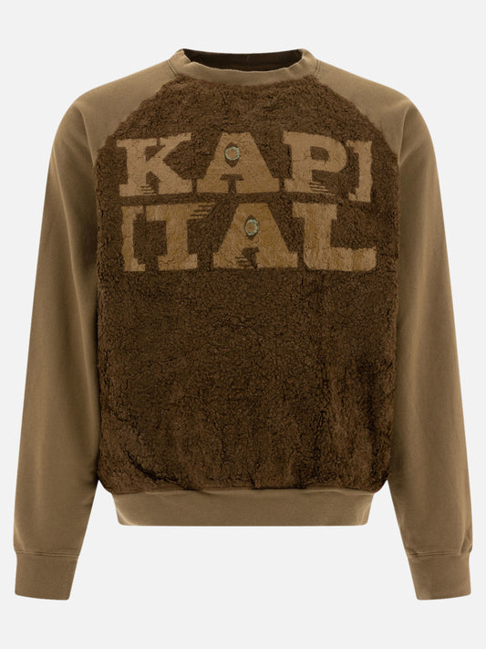 KAPITAL "Speakeasy Fur Grizzly" sweatshirt 19136743_3 Green 1