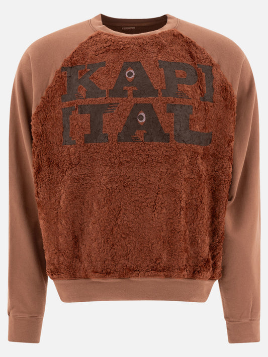 KAPITAL "Speakeasy Fur Grizzly" sweatshirt 16688907_3 Orange 1