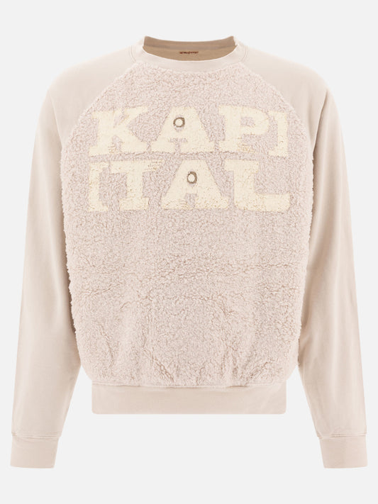 KAPITAL "Speakeasy Fur Grizzly" sweatshirt 16574603_3 White 1