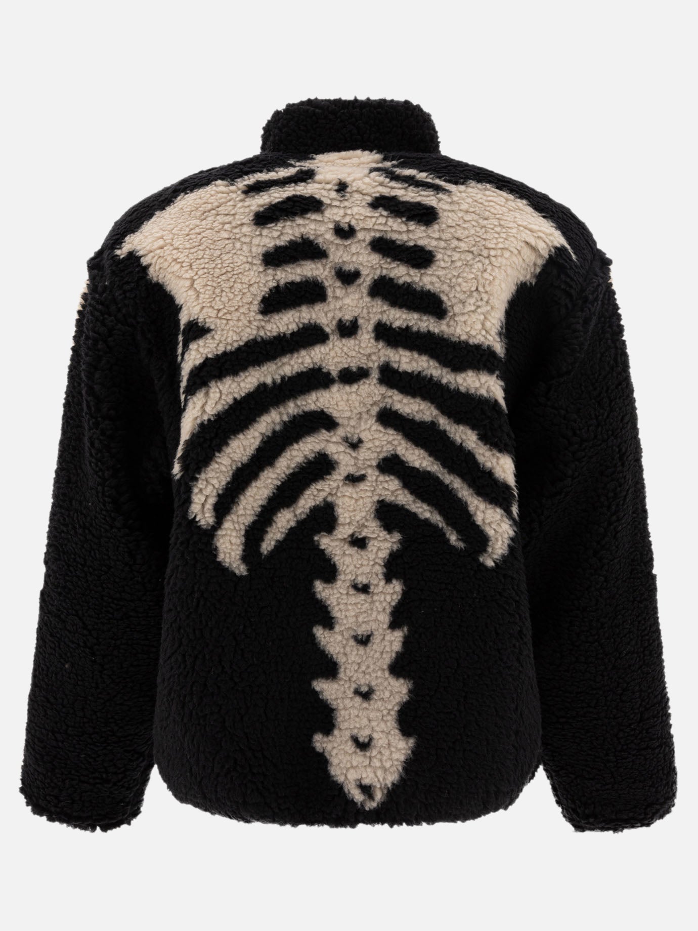 KAPITAL &quot;Bone reversible Boa&quot; fleece jacket 11507410_4 Black thumbnail_3