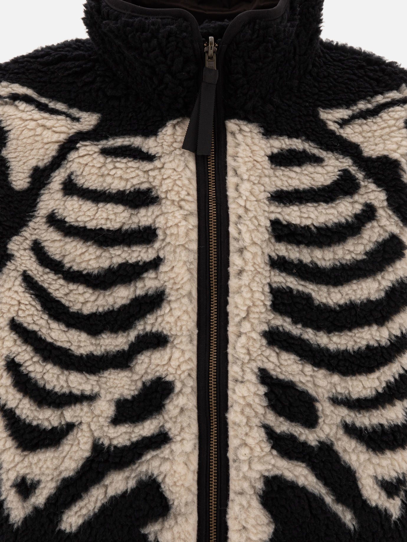 KAPITAL &quot;Bone reversible Boa&quot; fleece jacket 11507410_4 Black thumbnail_5