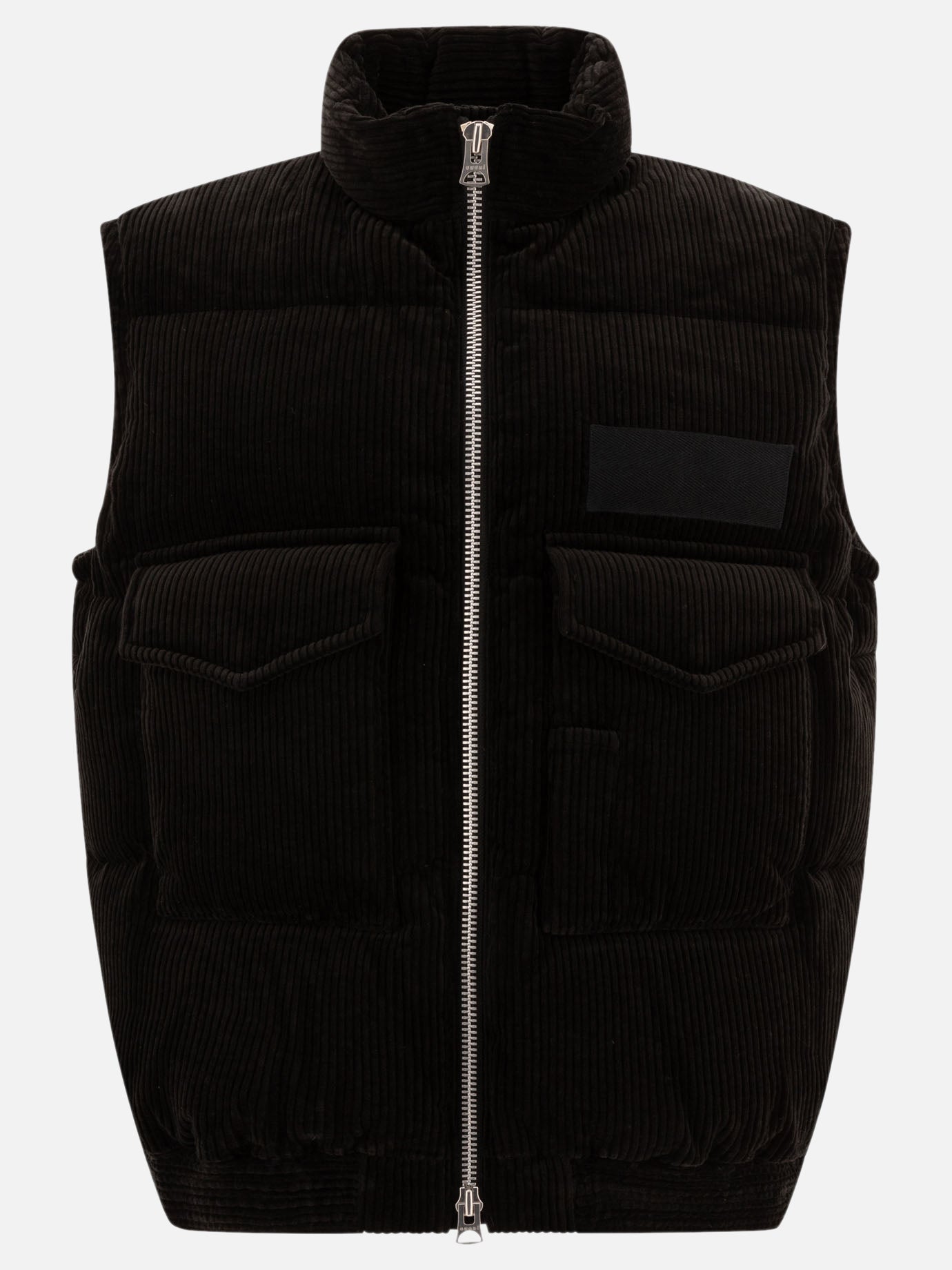 Giacche smanicate Solid colour  Nero - Sacai Uomo | PDP | VIETTI Online Store | thumbnail