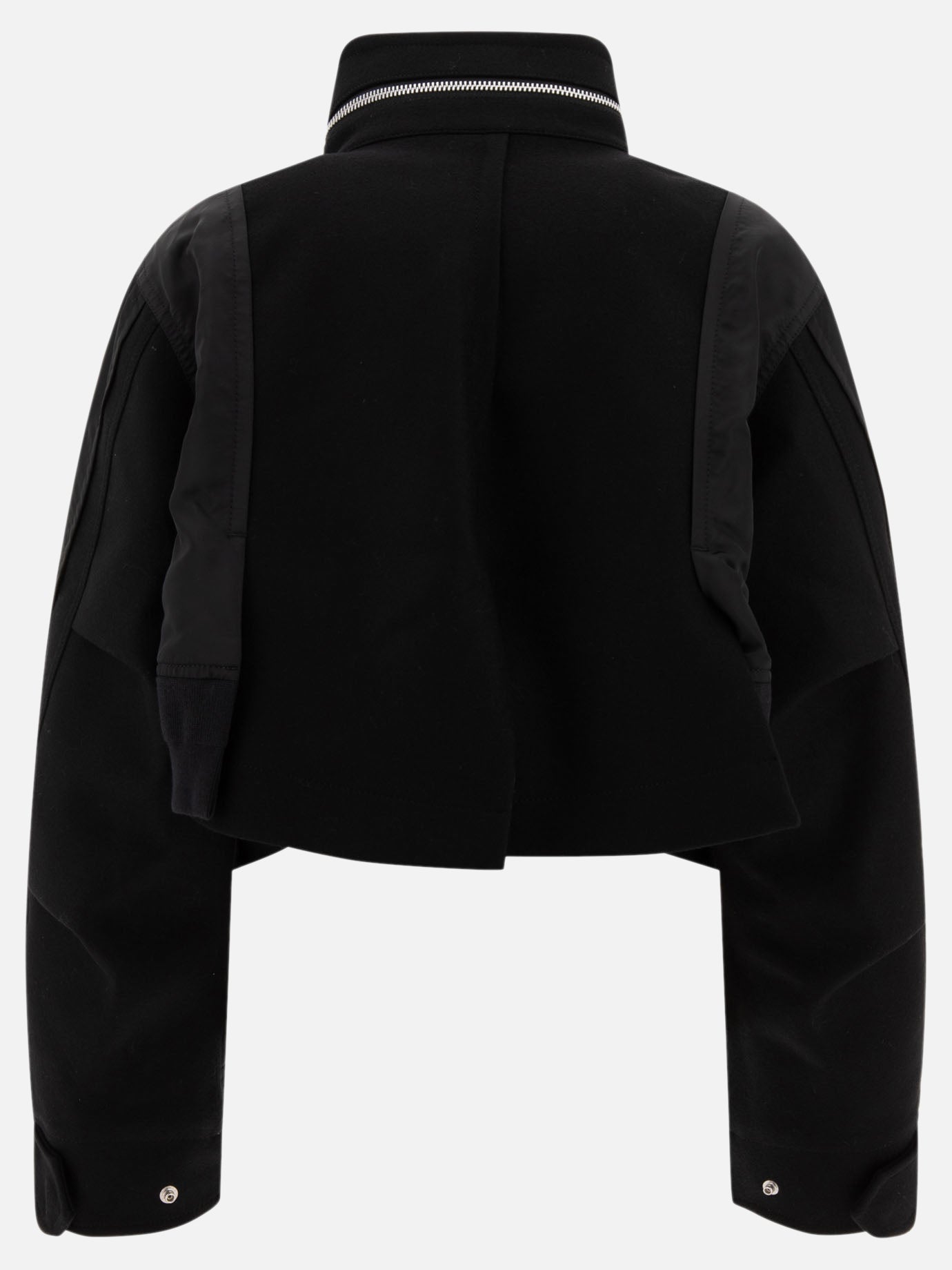 Bomber Solid colour  Nero - Sacai Donna | PDP | VIETTI Online Store | thumbnail_2