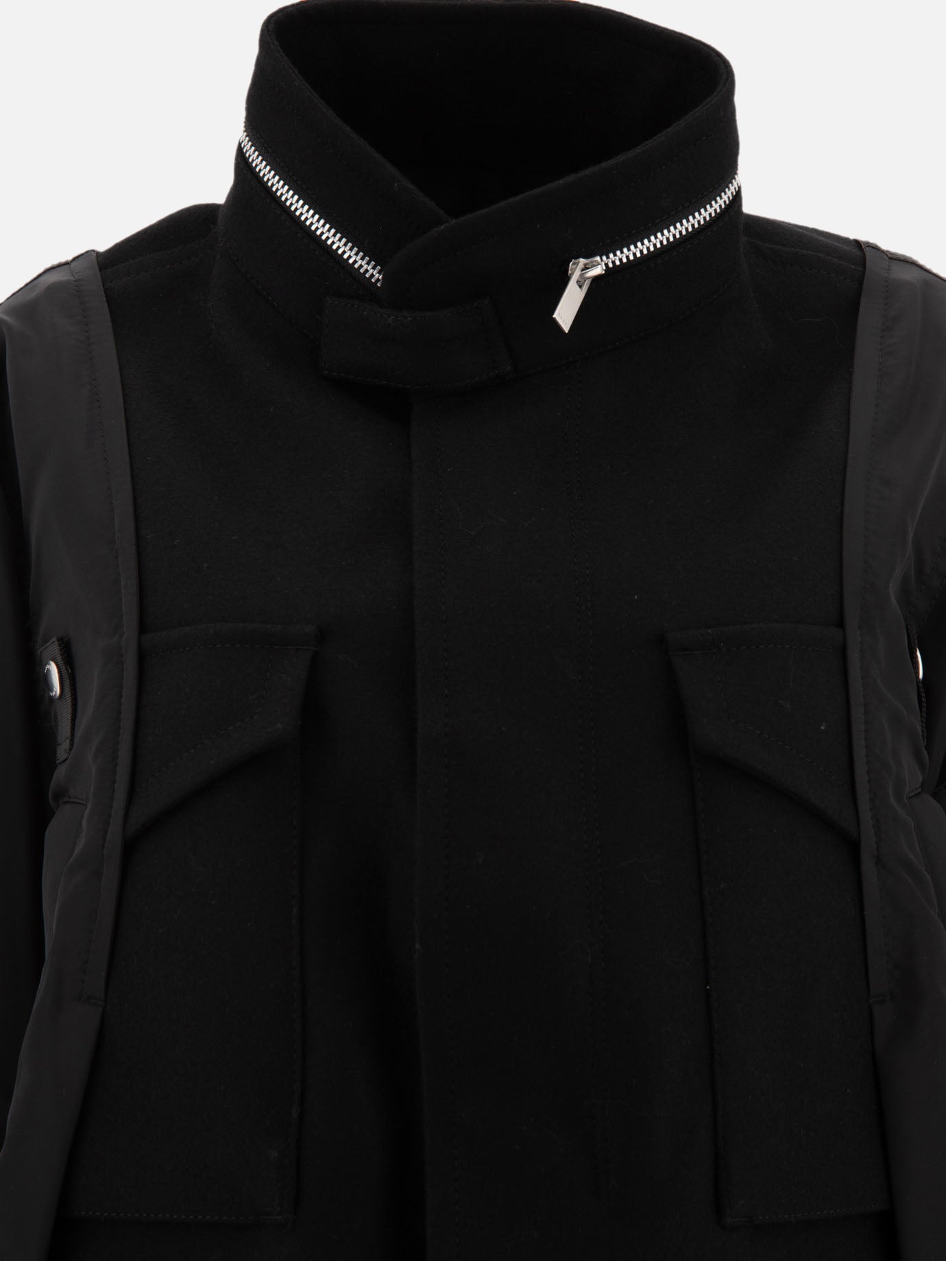 Bomber Solid colour  Nero - Sacai Donna | PDP | VIETTI Online Store | Zoom-Modal_3
