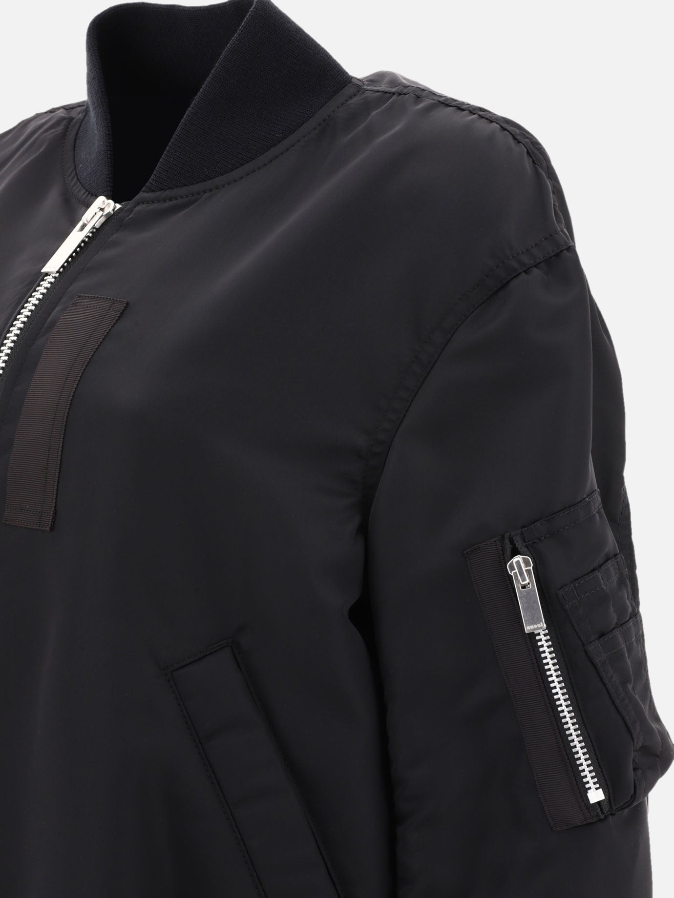 Bomber 100% nylon  Nero - Sacai Donna | PDP | VIETTI Online Store | Zoom-Modal_4
