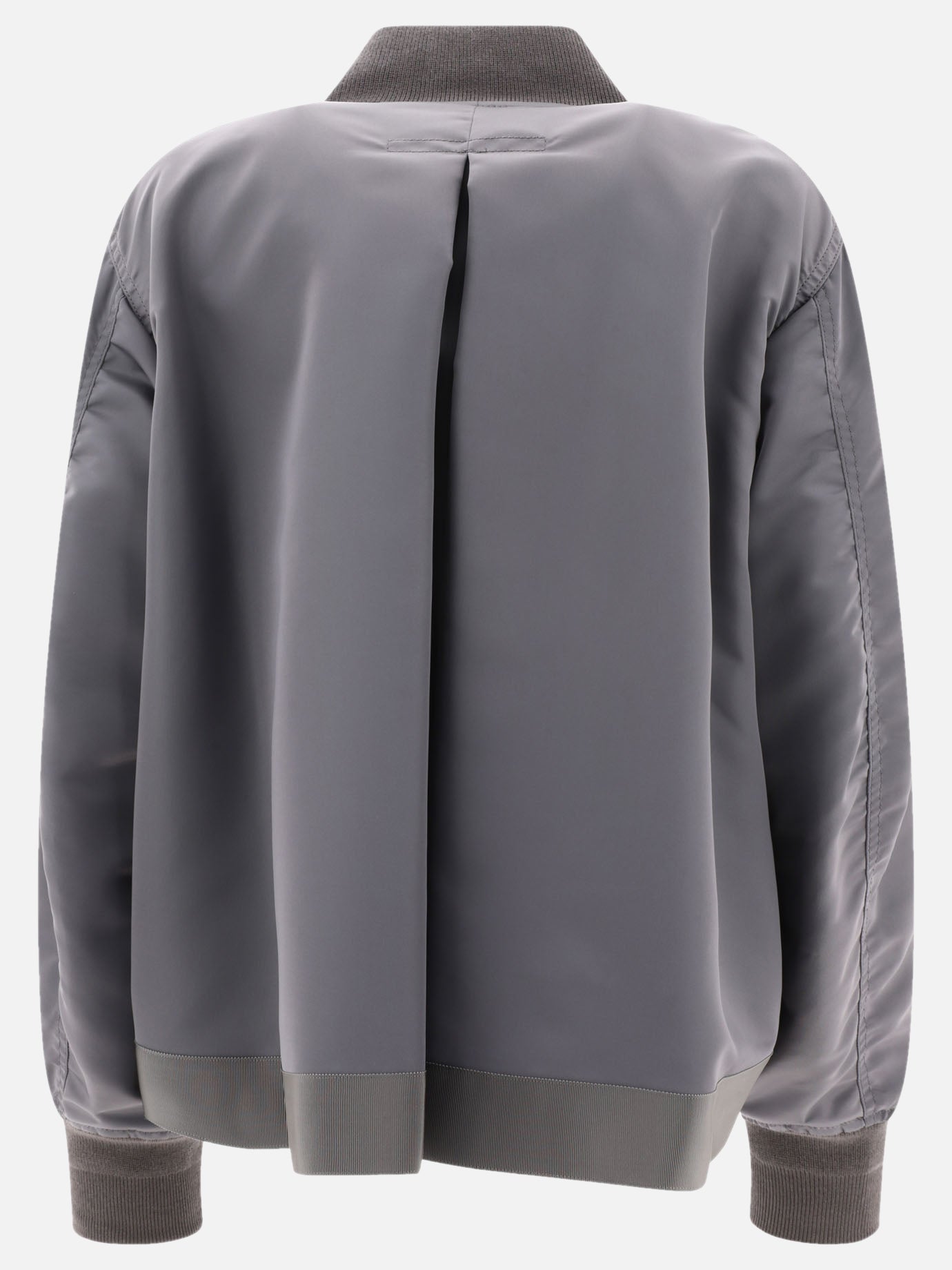 Bomber 100% nylon  Grigio - Sacai Donna | PDP | VIETTI Online Store | Zoom-Modal_2
