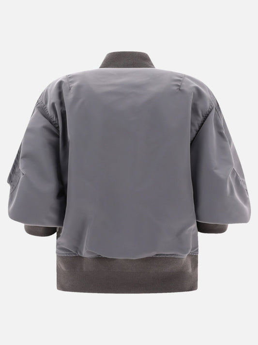 Bomber Solid colour  Grigio - Sacai Donna | PLP | VIETTI Online Store | 2

