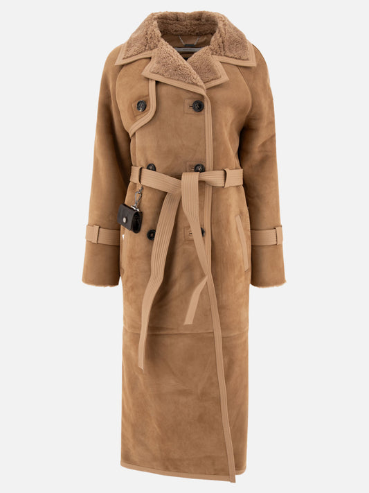 Cappotti lunghi Solid colour  Beige - Saks Potts Donna | PLP | VIETTI Online Store 
